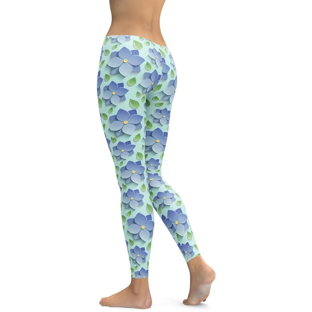 3D Floral Leggings