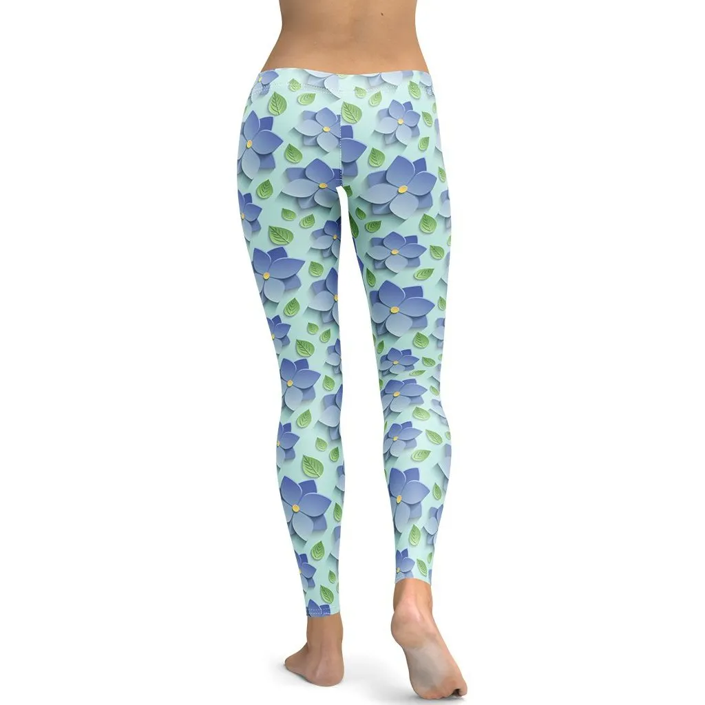 3D Floral Leggings