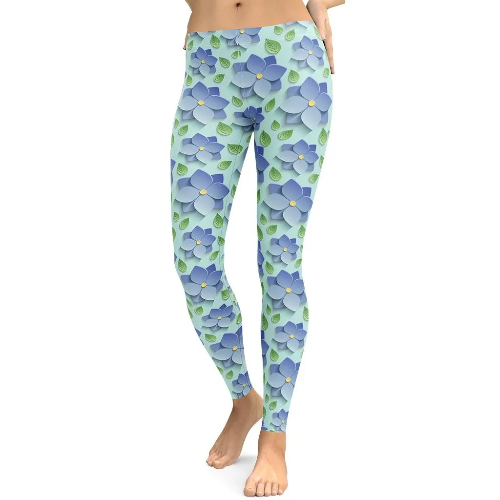 3D Floral Leggings