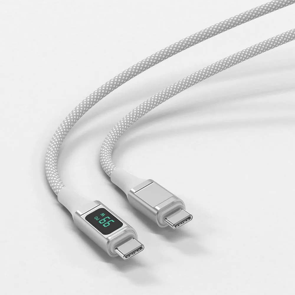 4smarts DigitCord USB-C til USB-C Kabel (PD) 100W - 1.5m. - Hvid