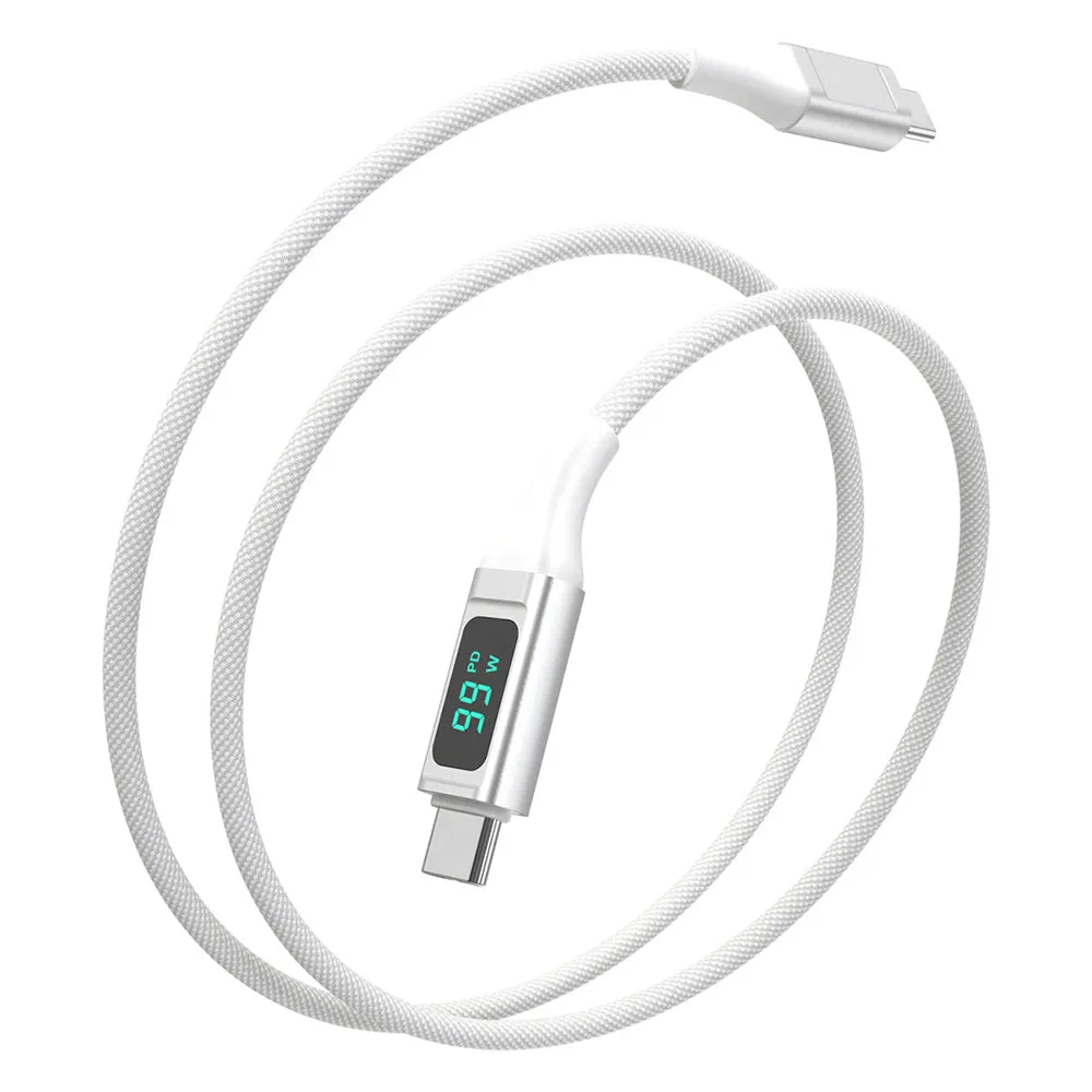 4smarts DigitCord USB-C til USB-C Kabel (PD) 100W - 1.5m. - Hvid