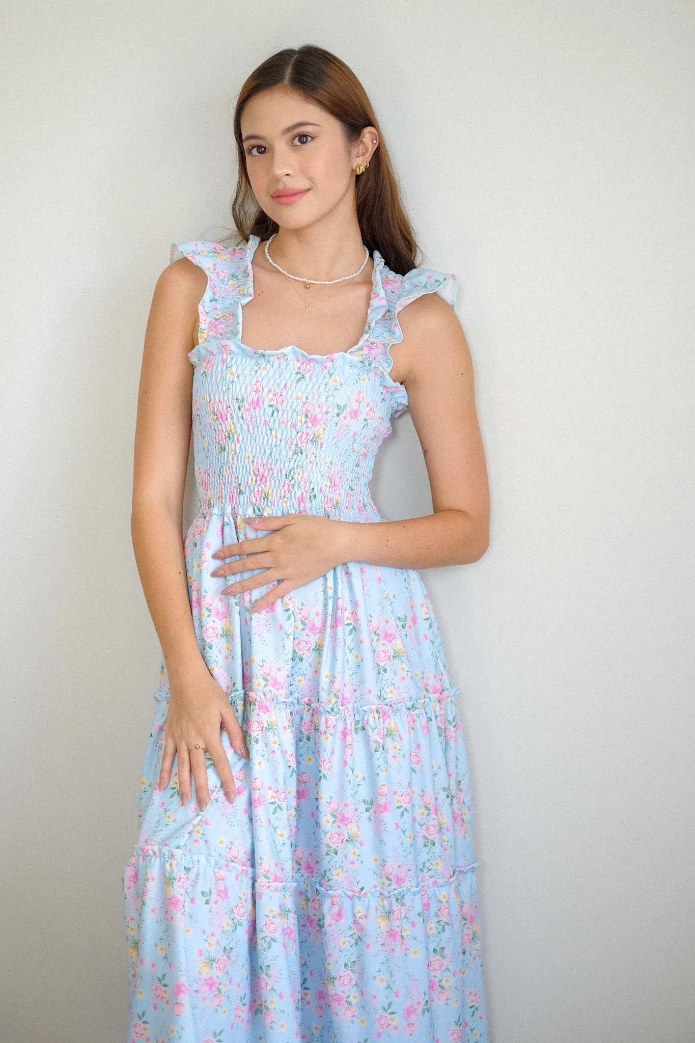 Agatha Midi Dress - periwinkle