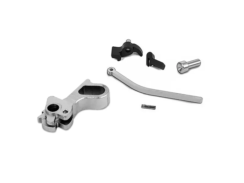 Airsoft Masterpiece CNC Steel Hammer & Sear Set for Marui Hi-CAPA (STI DVC) Type 27 (Silver)