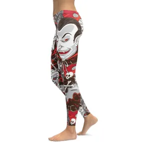 All the Horrors of Halloween Leggings