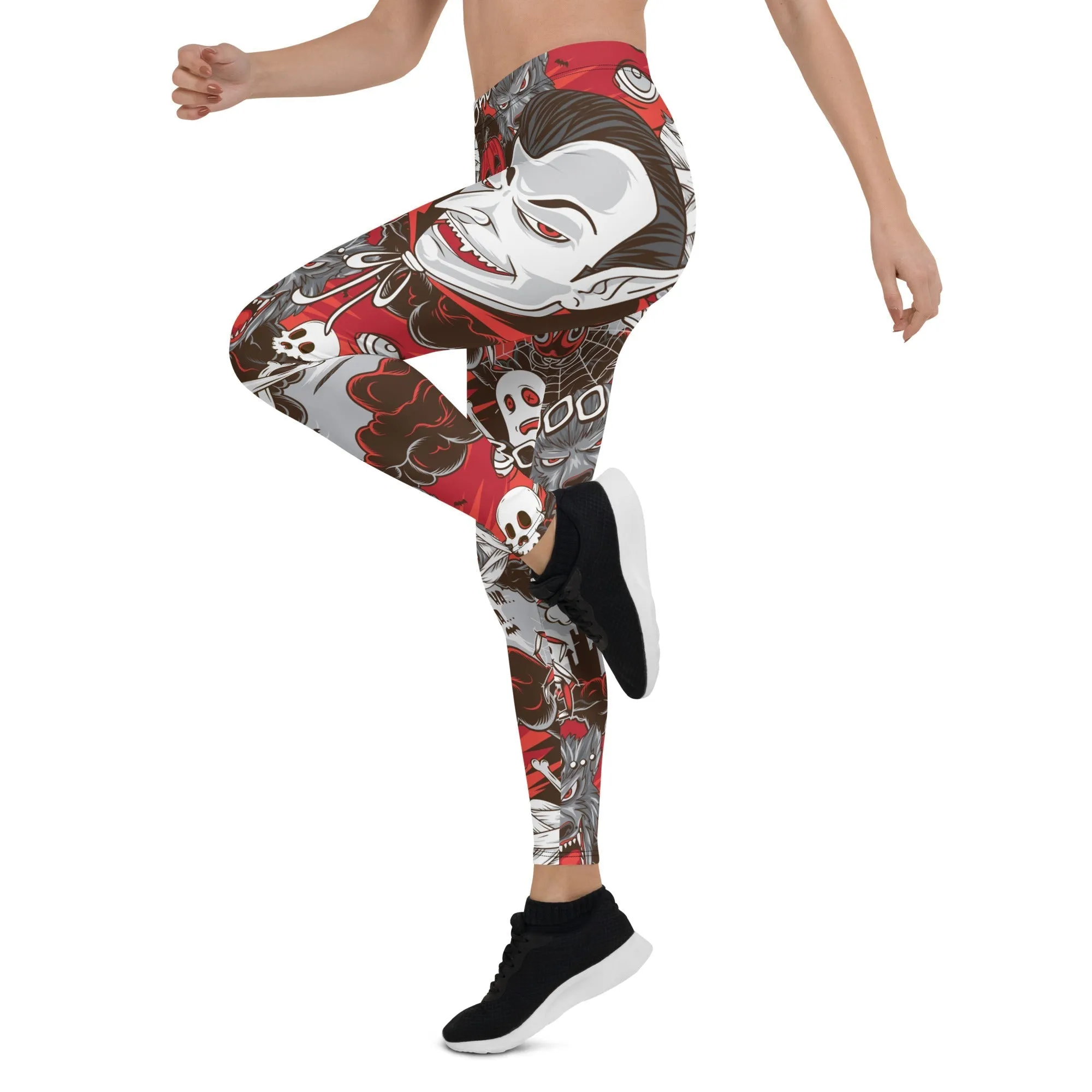 All the Horrors of Halloween Leggings