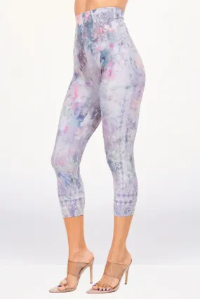 Aster Rose Garden Printed Legging Cropped