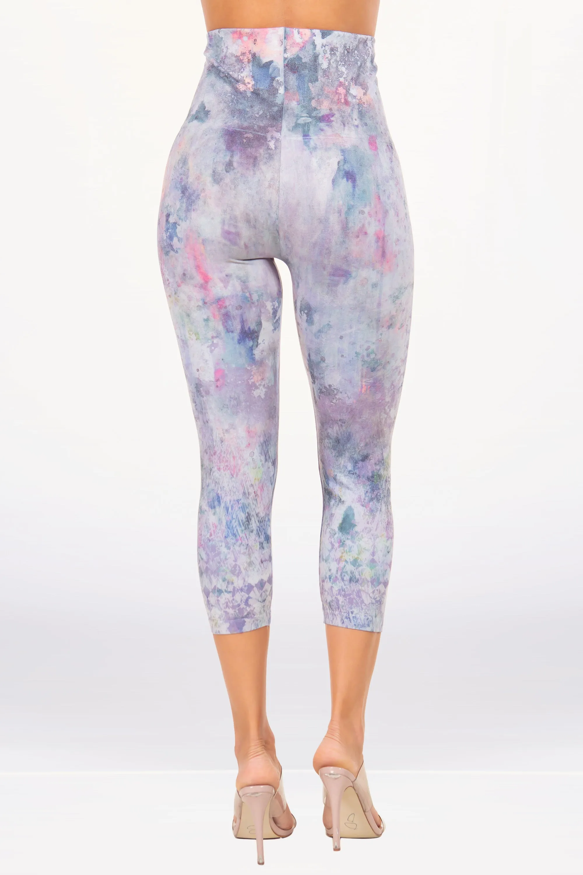 Aster Rose Garden Printed Legging Cropped