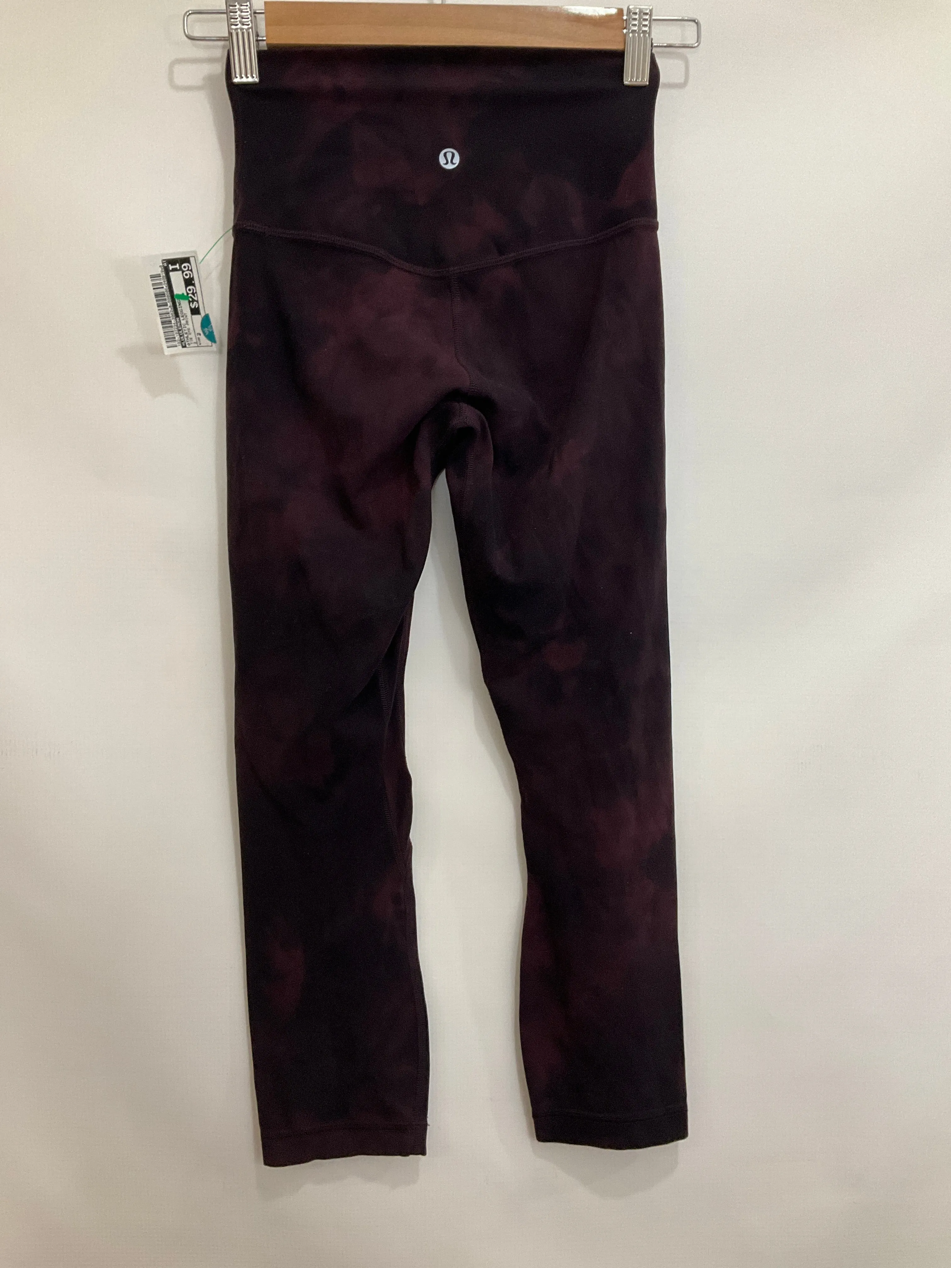 Athletic Leggings By Lululemon In Tie Dye Print, Size: 2