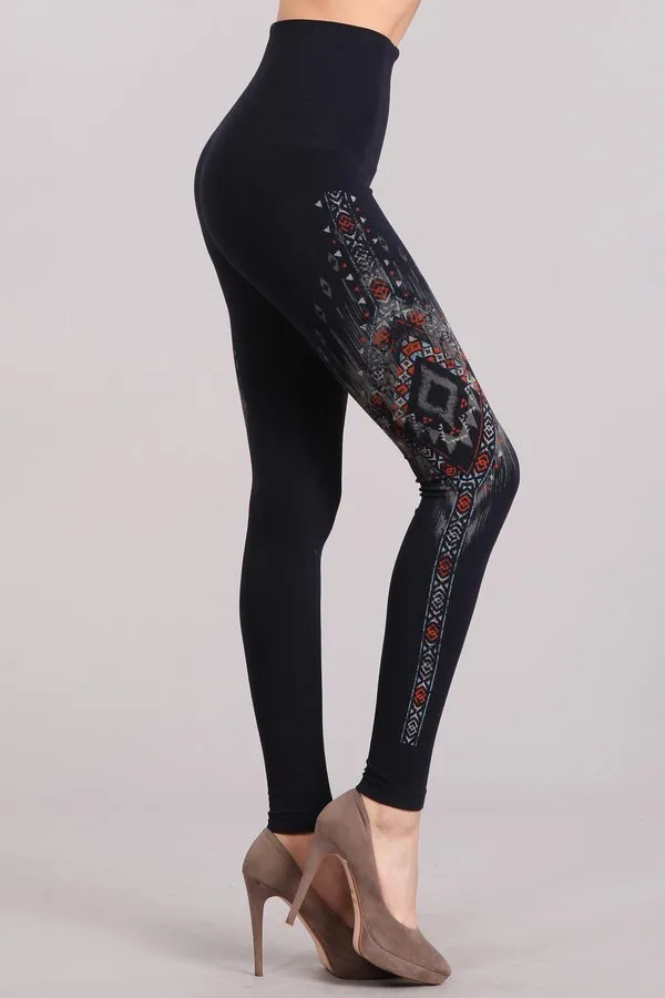 B2361USBL Patterned Leggings