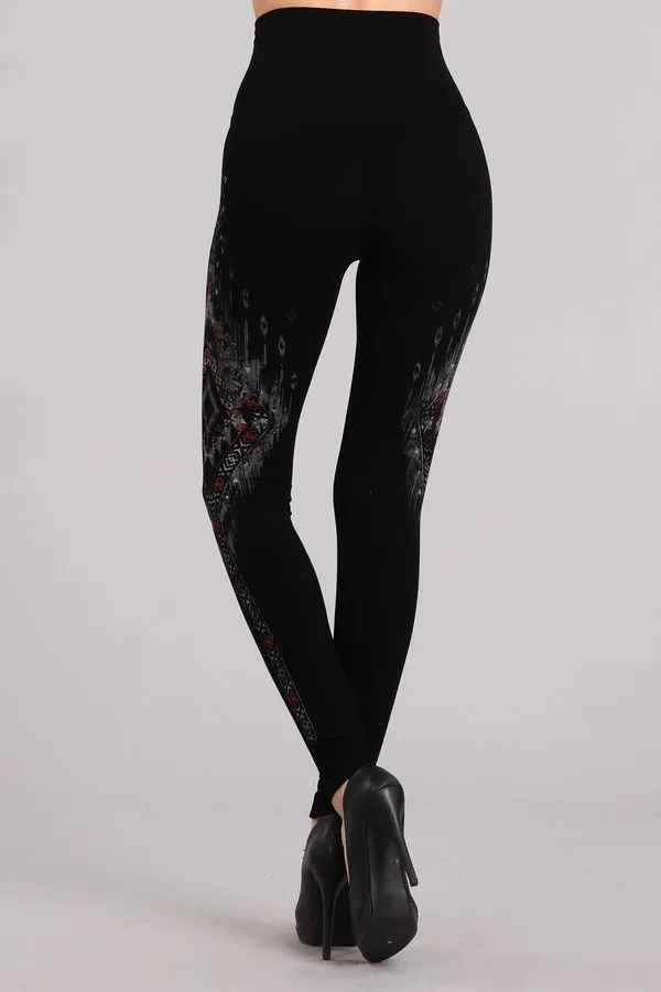 B2361USBL Patterned Leggings