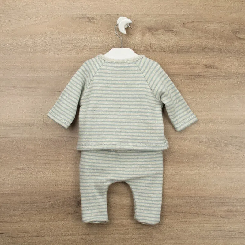 Babidu Baby Girl Organic Cotton Stripped T-Shirt & Leggings