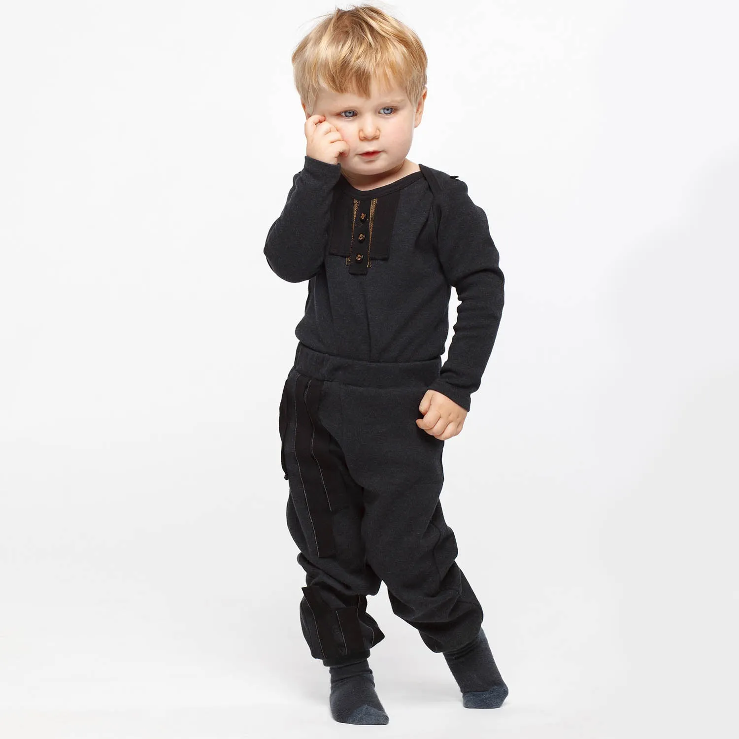 Baby joggingbroek met bies