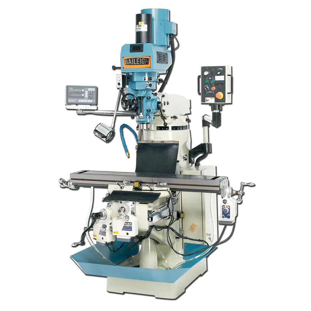 Baileigh 1008236 VM-949-3 220V 3PH  9" x 49" Vertical Milling Machine