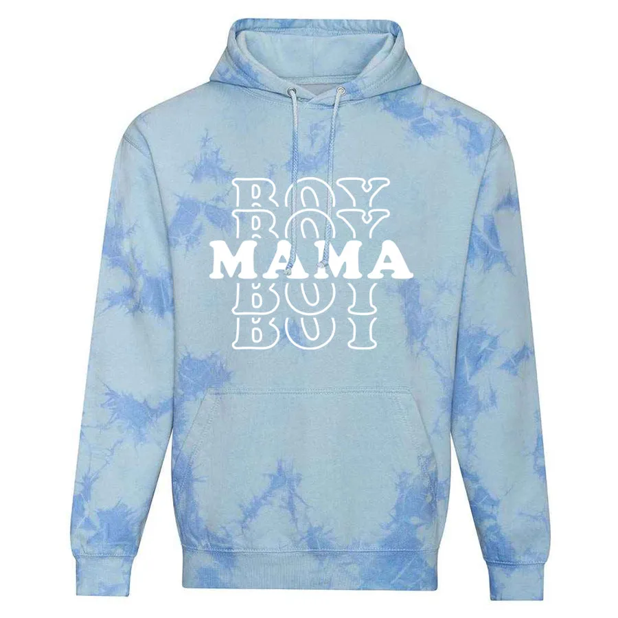 Boy Mama Wave Tie Dye Hoodie