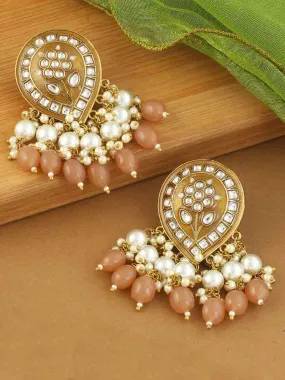 Brown Charmi Dangler Earrings