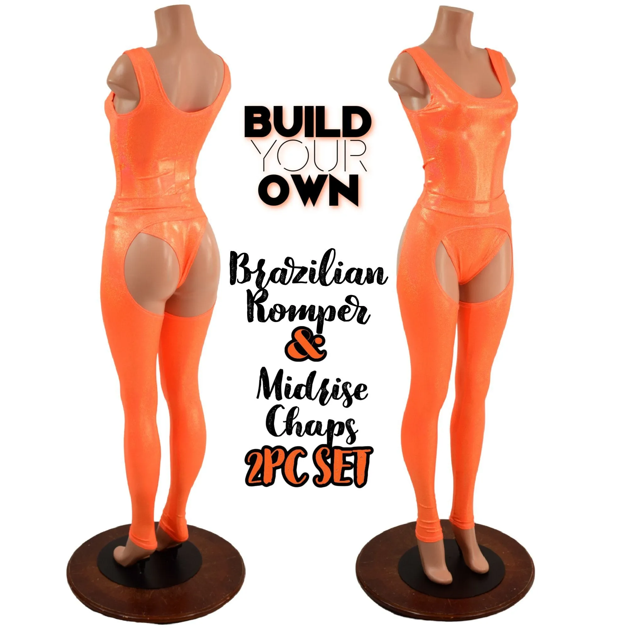 Build Your Own Brazilian Back Romper & Midrise Chaps Set