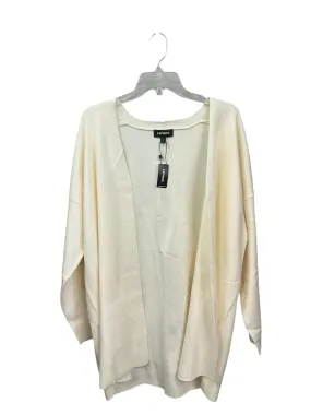 Cardigan By Express In Ivory, Size: L