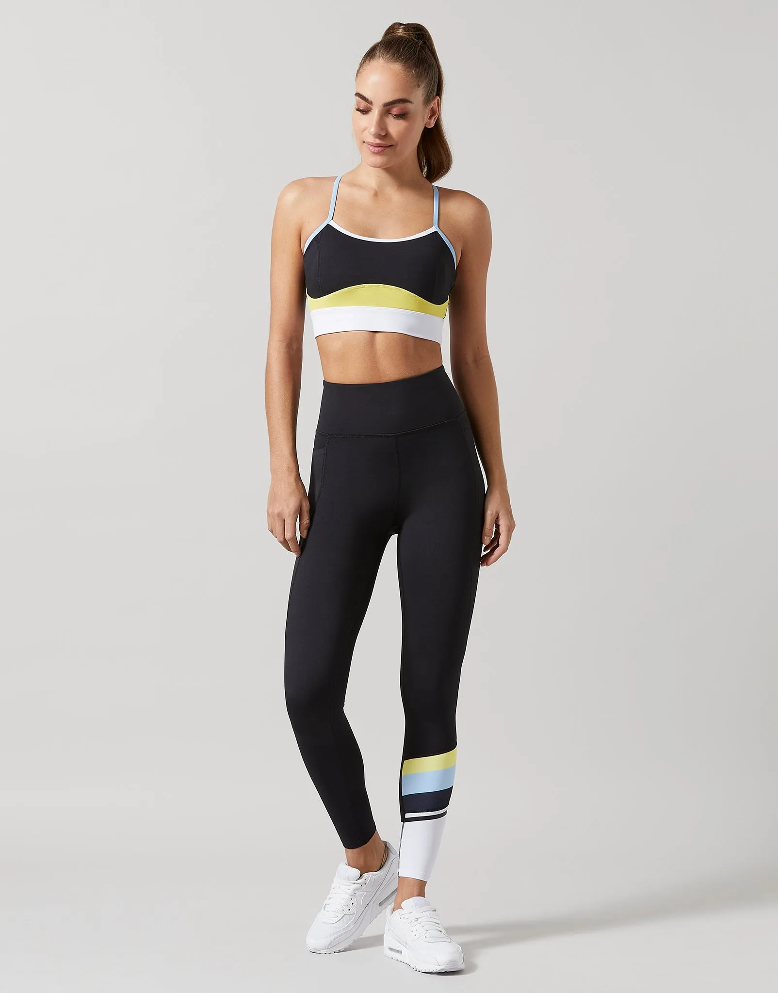 Dune Leggings in Black & Citrus