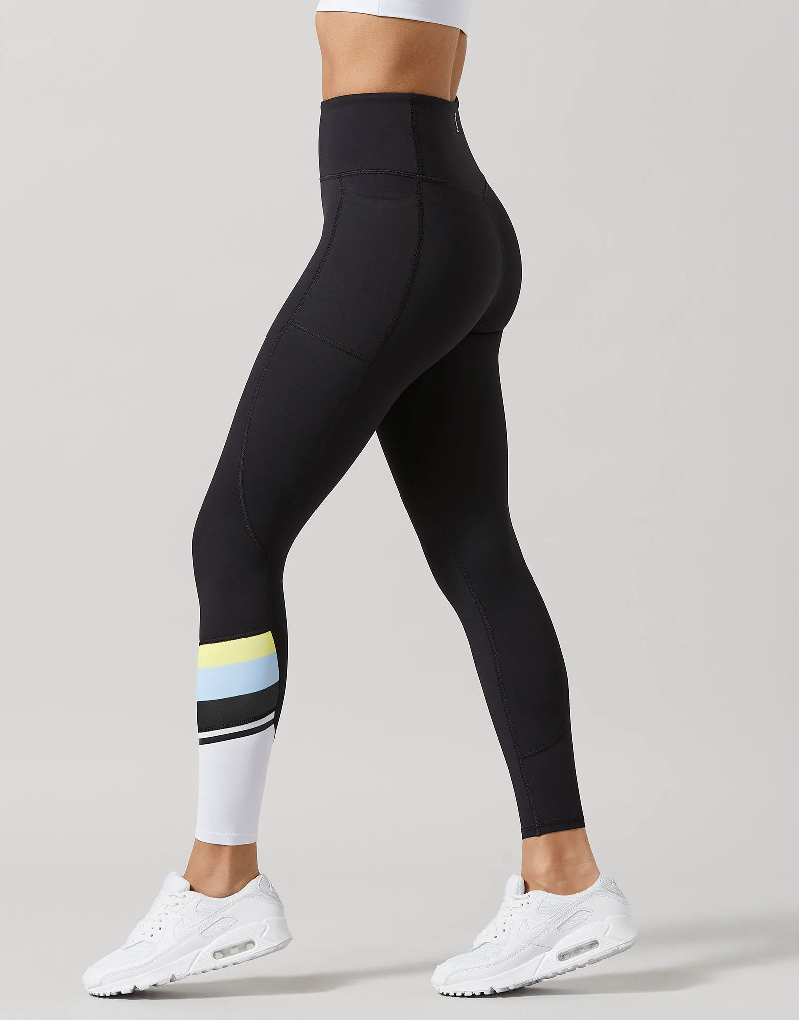 Dune Leggings in Black & Citrus