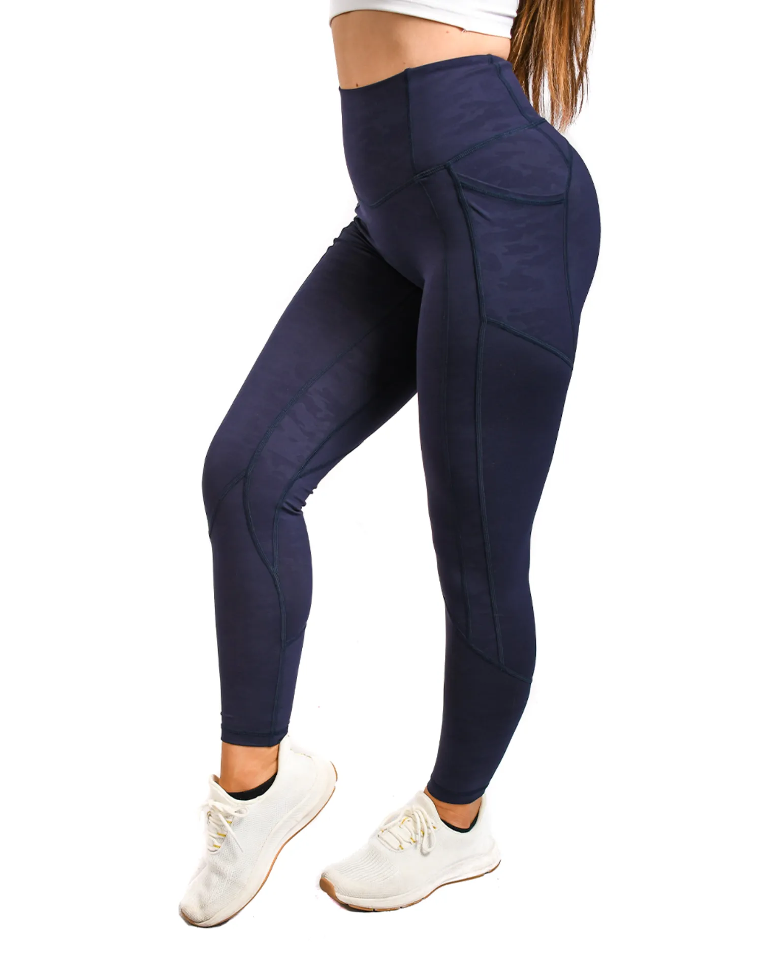 Effortless Heart Booty Leggings With Pockets - Prints