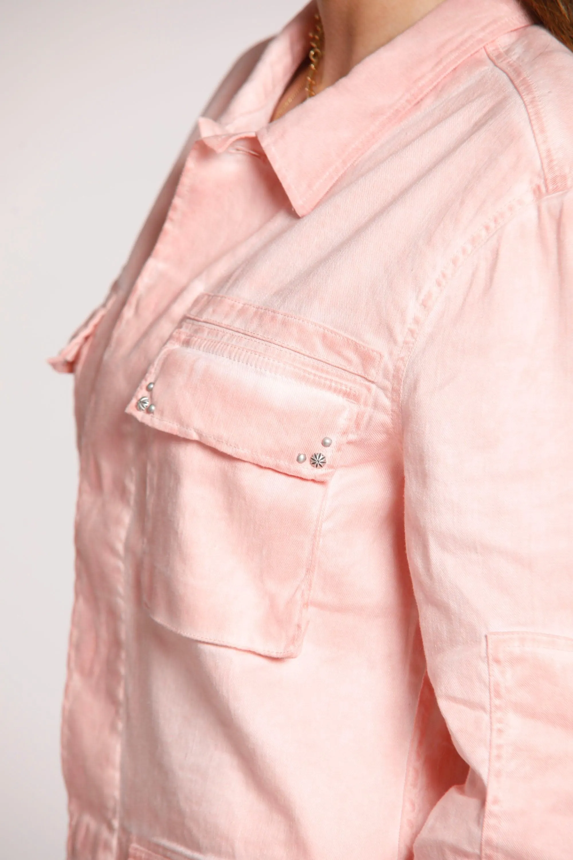 Flyshirt giacca camicia da donna in lino e cotone Icon Washes