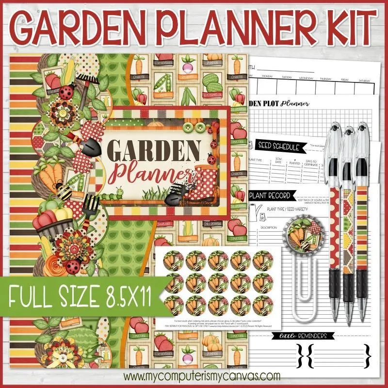 Garden Planner Kit {FULL SIZE; UNDATED} PRINTABLE