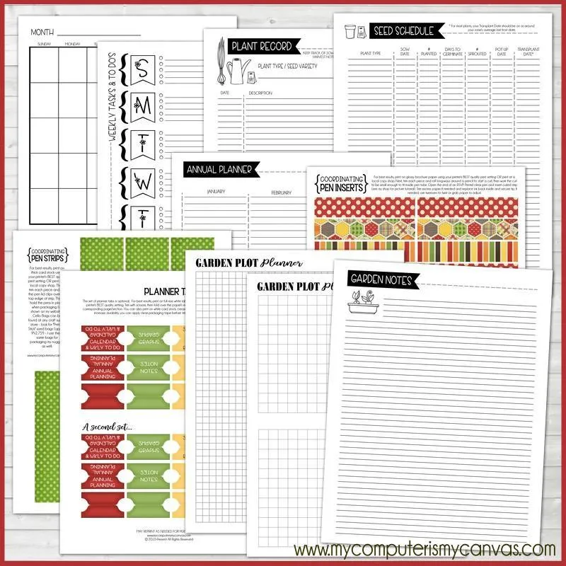 Garden Planner Kit {FULL SIZE; UNDATED} PRINTABLE