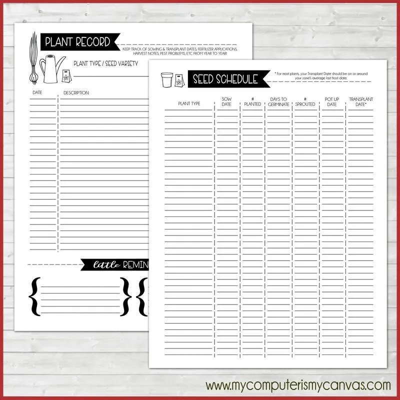 Garden Planner Kit {FULL SIZE; UNDATED} PRINTABLE