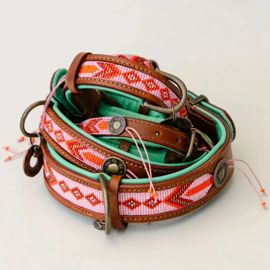 Handgefertigtes Halsband im Bohemian Look - "Sunrise"