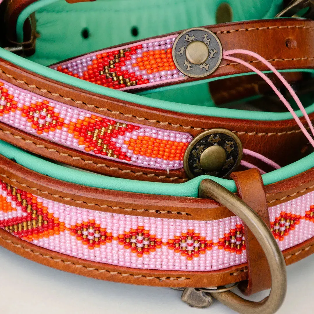 Handgefertigtes Halsband im Bohemian Look - "Sunrise"