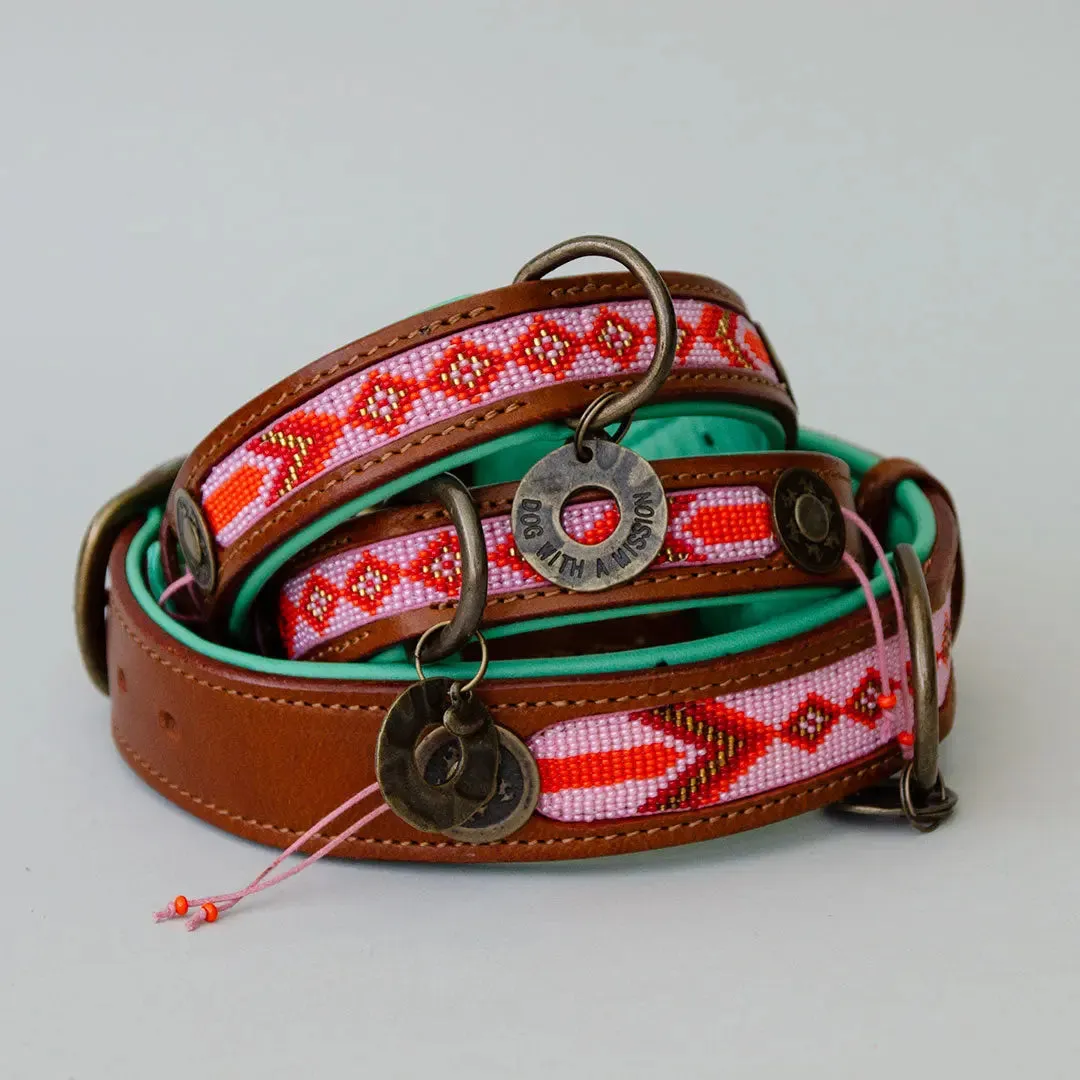 Handgefertigtes Halsband im Bohemian Look - "Sunrise"