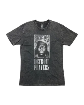 Ink Detroit My Detroit Players Mineral Wash T-Shirt - Black