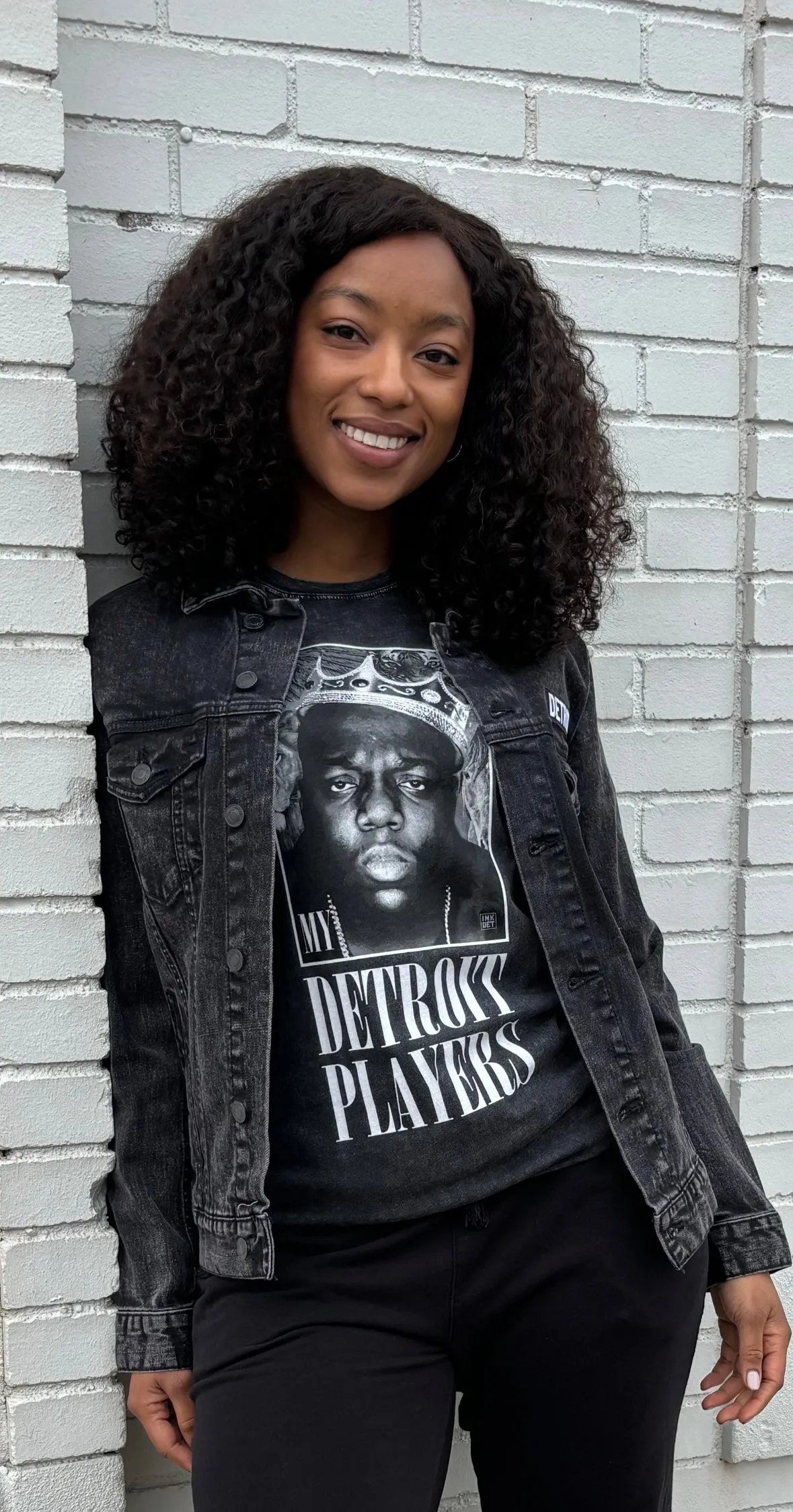 Ink Detroit My Detroit Players Mineral Wash T-Shirt - Black