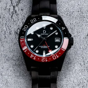 [LIMITED] DIY Watchmaking Kit | 42mm PVD GMT Coke Red-Black Dive Watch | Seiko Automatic GMT movement | DWC-D03