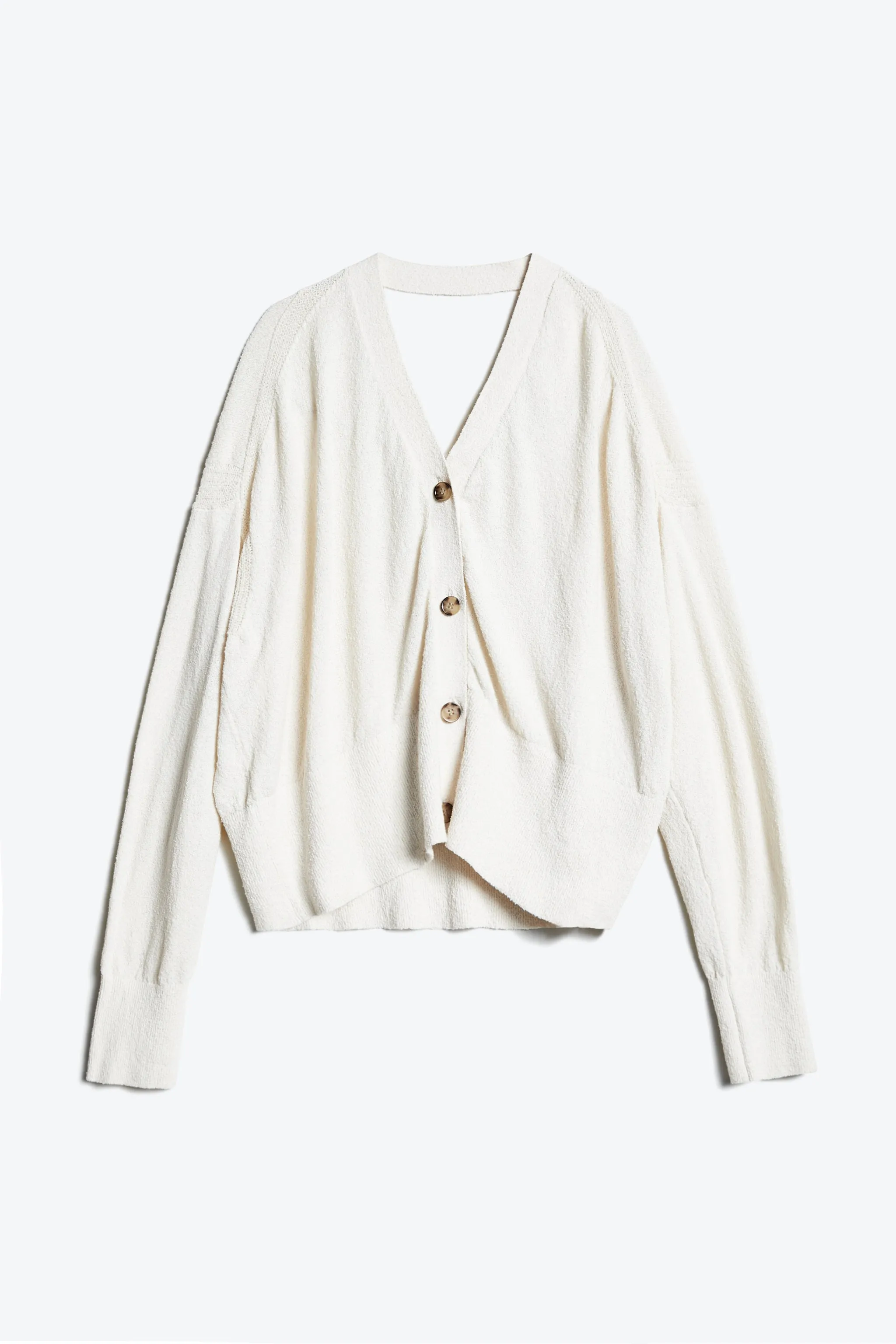 Lodge Crop Cardigan Ecru