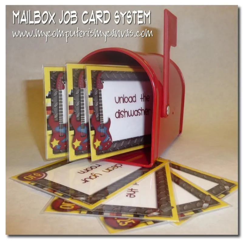 Mailbox Job Chore Cards - PRINTABLE {CLEARANCE}