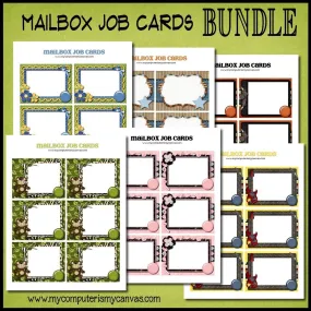 Mailbox Job Chore Cards - PRINTABLE {CLEARANCE}