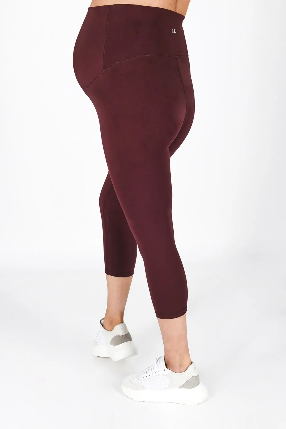 Maternity Revitalise Cropped Leggings - Winter Berry