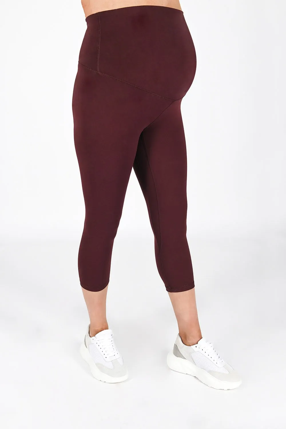 Maternity Revitalise Cropped Leggings - Winter Berry