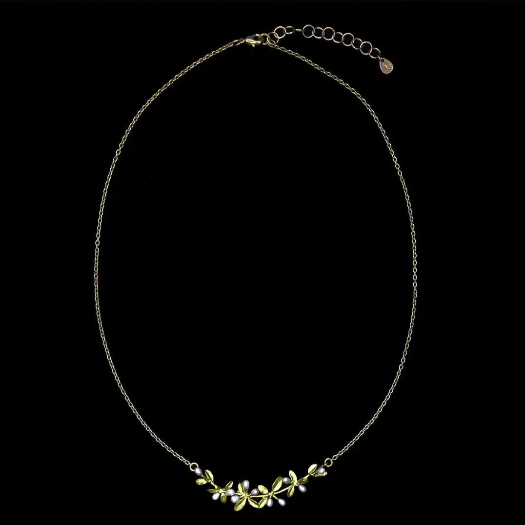 Michael Michaud Flowering Thyme Bar Necklace