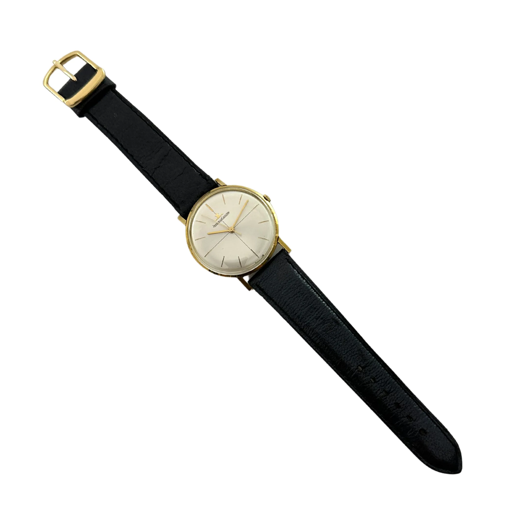 Mid-Century Jaeger LeCoultre Automatic 18K Gold Watch C.1970