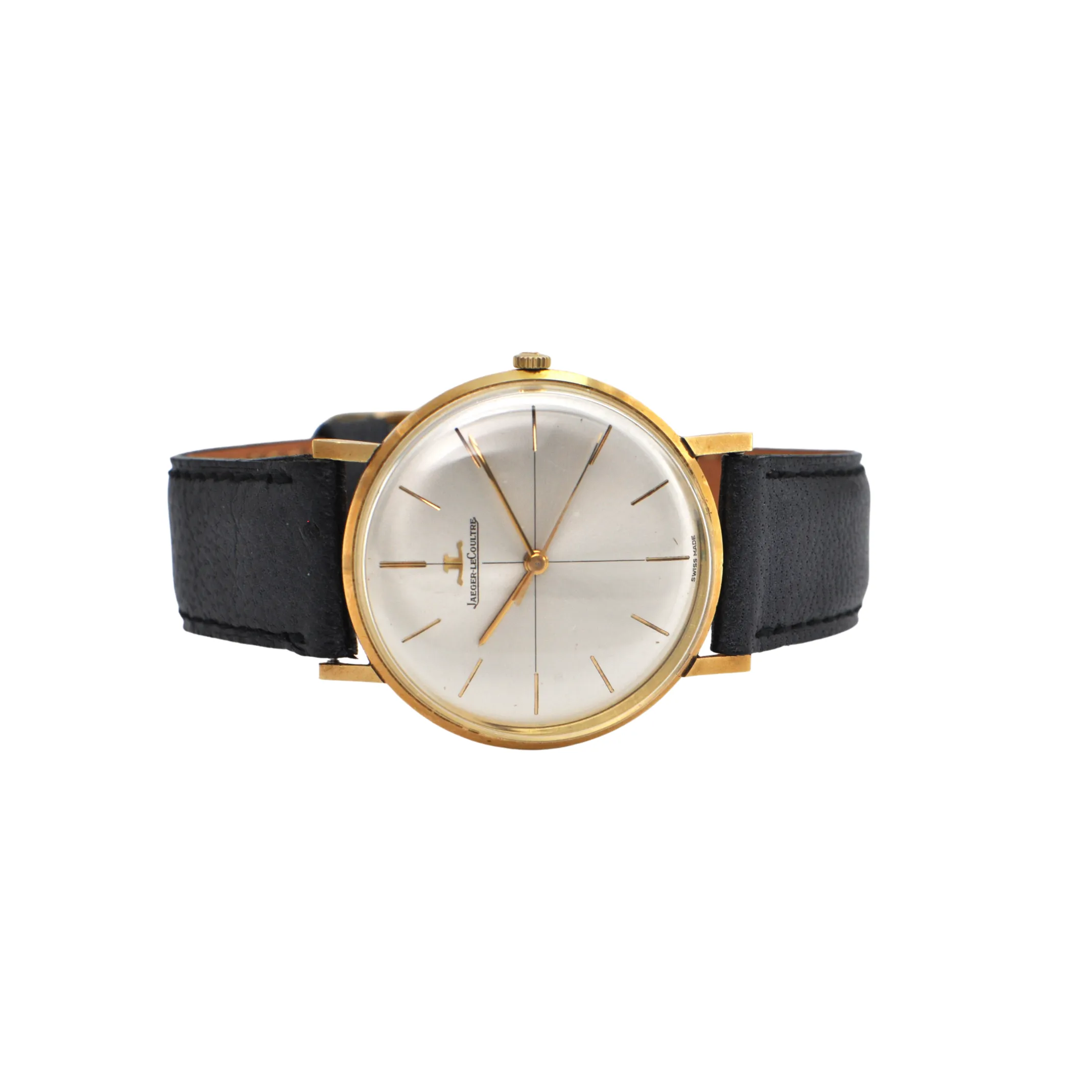 Mid-Century Jaeger LeCoultre Automatic 18K Gold Watch C.1970