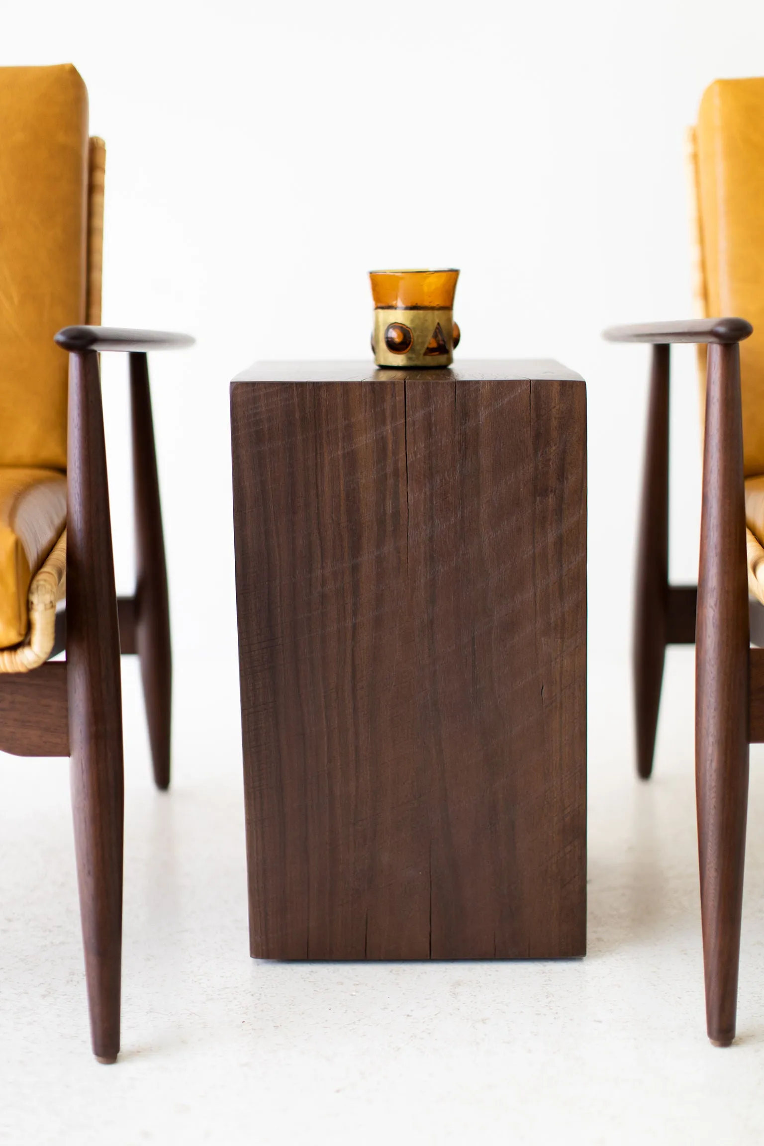 Modern Wood Side Tables - Walnut - 0621