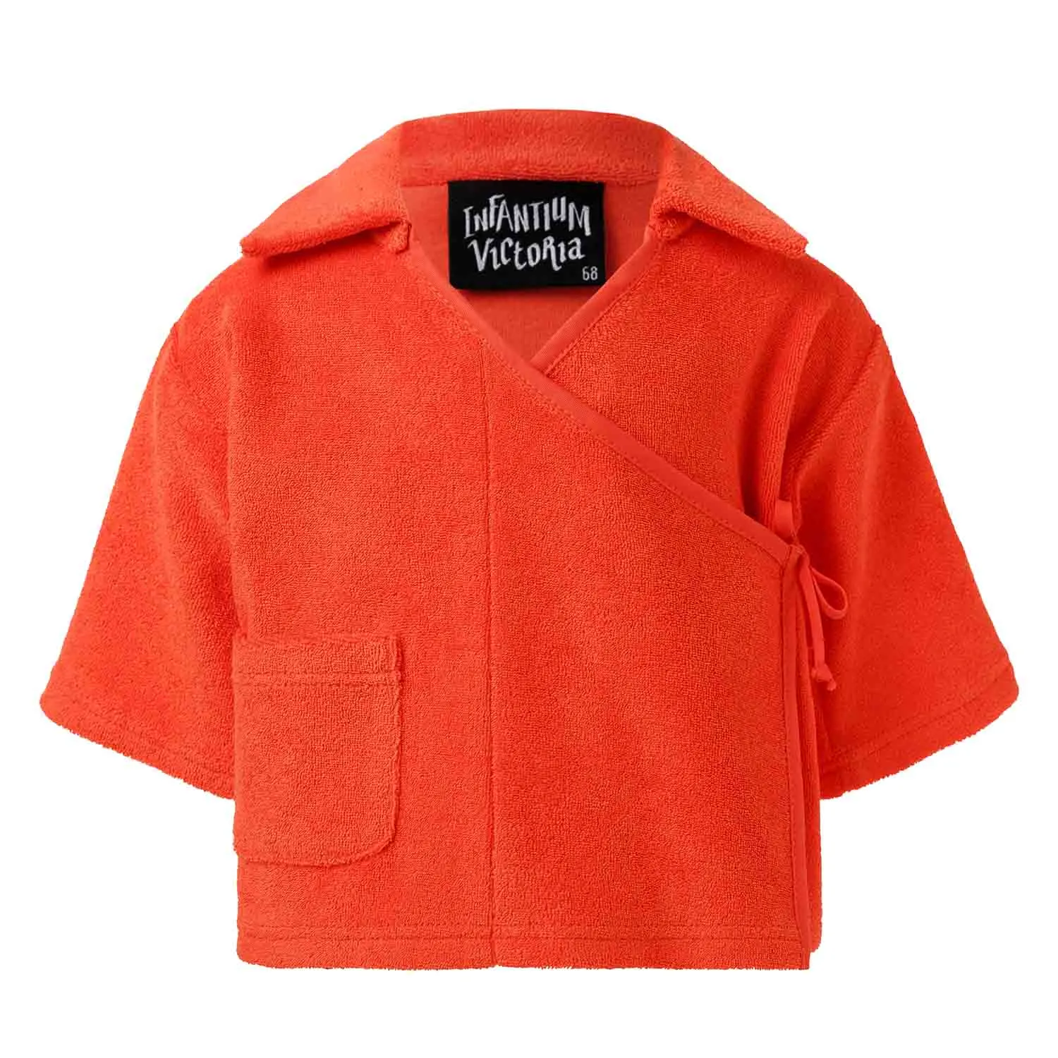 Oranje teddy kimono babyjack 