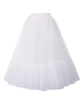 Organza Petticoat Underskirt Crinoline 3 Tiers Vintage Retro Dress