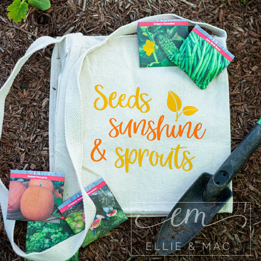 Seeds Sunshine & Sprouts Cut File