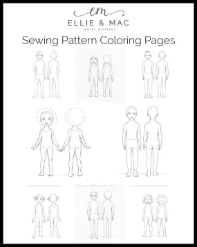 Sewing Pattern Coloring Pages