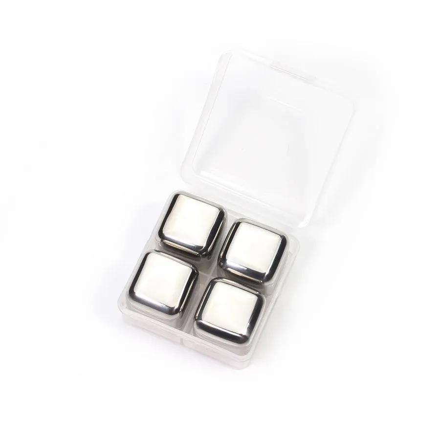 Stainless Steel Ice Cube, Reusable Chilling Stones for Whiskey