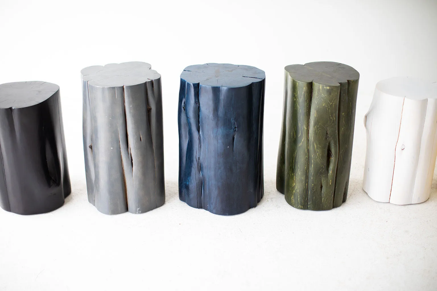 Stump Side Tables - Slate Grey - 1121