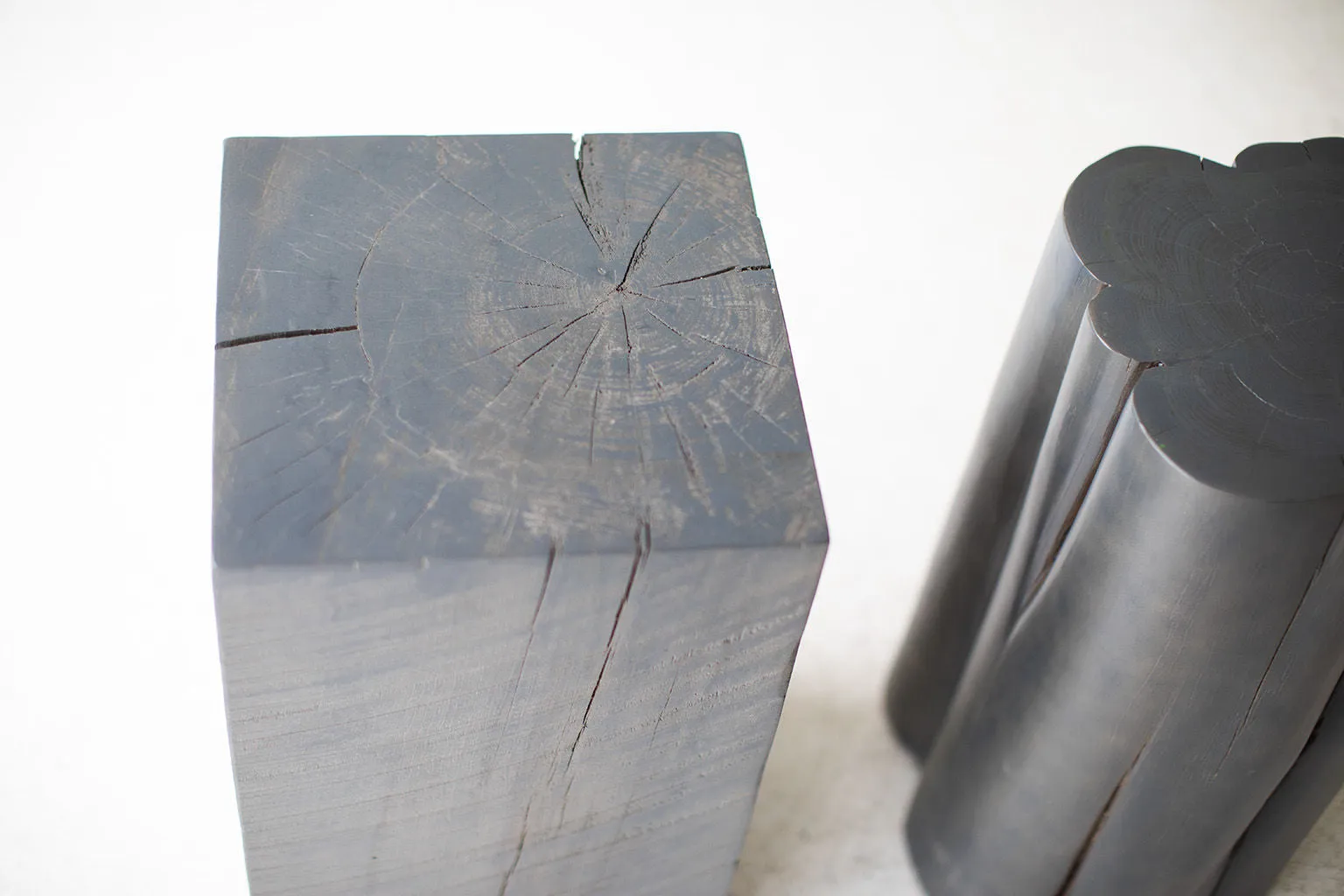 Stump Side Tables - Slate Grey - 1121